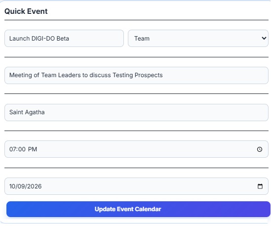 Quick Events