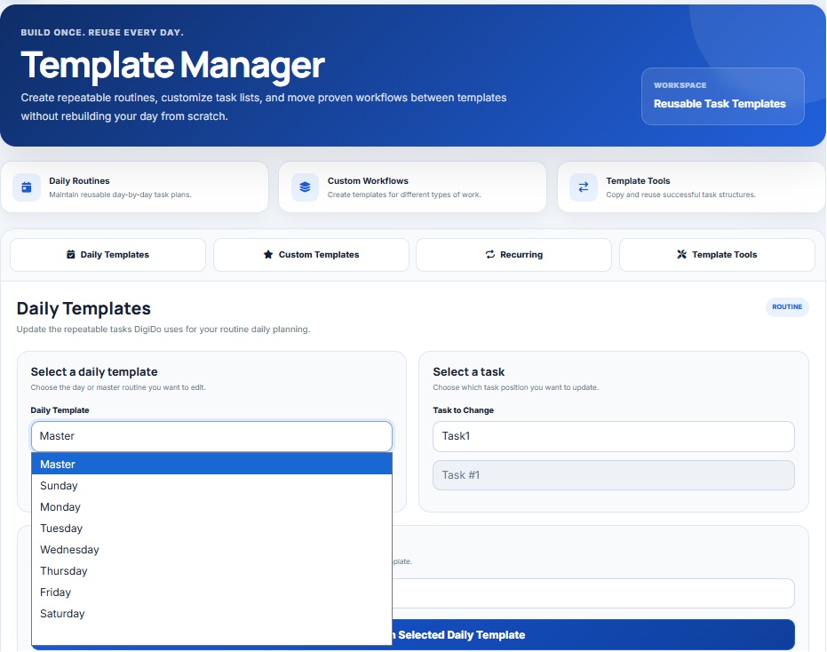 Task Templates